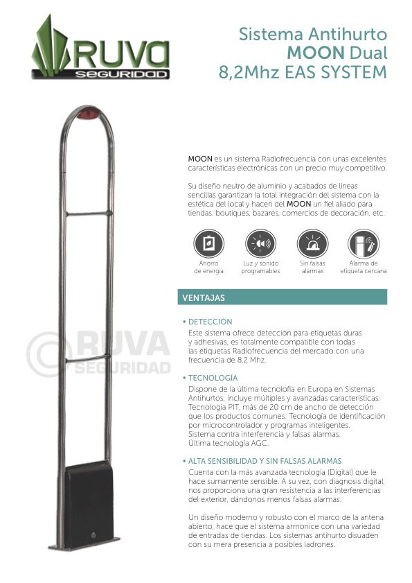 Sistema Antifurt RF model MOON